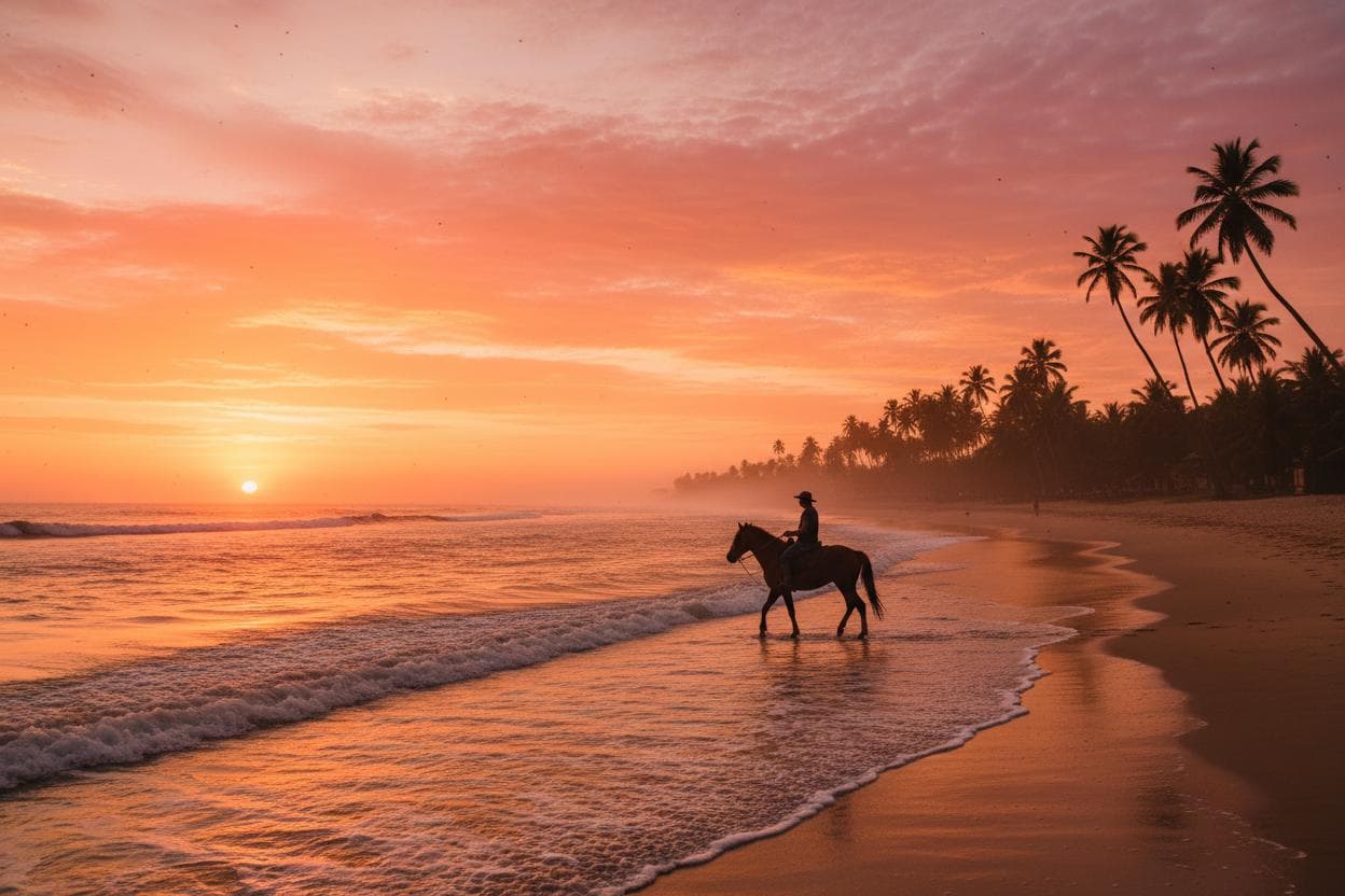 Cavalgada na praia | campo e litoral no mesmo gesto